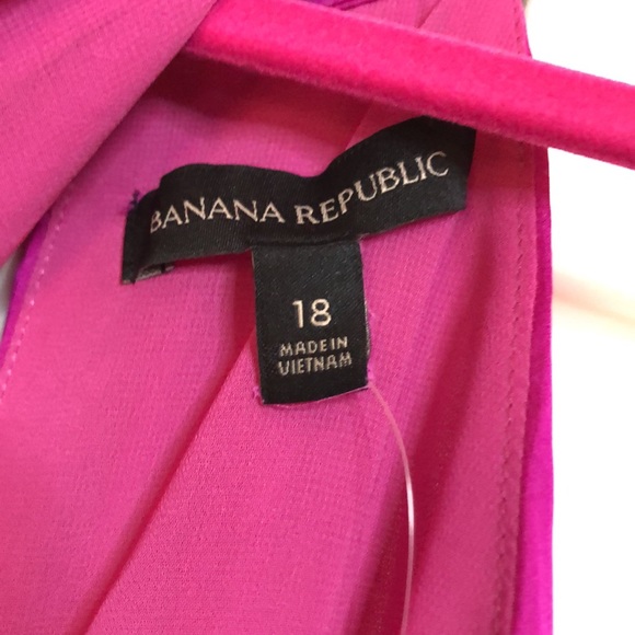 NWT Banana Republic fuchsia dress. Size 18. - Picture 7 of 9